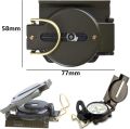 Lansagtic Compass Navigation Compass Multifunctional Metal Measure Distance Calculator for Hiking Camping Backing.