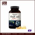 NatureBell Omega 3 Fish Oil 4,200mg Highly Purified EPA 1,200mg & DHA 900mg Lemon Flavored 180 Softgels. 