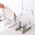 Household Plastic Bowl and Dish Rack Kitchen Supplies Drainage and Detachable Storage Frame Plate and Pot Cover Racks.