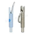 Index Plunger Stainless Steel Carbon Steel Rest Position Retractable Spring Pin Locking Pin with Ring in stock. 