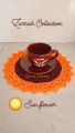 Unique Design, Crochet Doily Plate mate Round 8"+Inc and more Attractive Useful. 