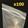 3”x4” Zip Lock Plastic Packet - 100 pcs pack. 