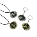 Marvel Avengers Dr Strange Necklace Men Doctor Strange Infinity Time Stones Eye of Agamotto Rotatable Necklace Keychain Kpop Loser Lione. 