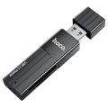 HOCO 2in1 Card Reader USB 3.0 2.0 SD Micro SD/TF Card Memory Reader Multi-card USB Writer Adapter Flash Drive Laptop Accessories(USB2.0).