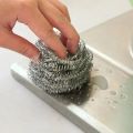4 pcs New Steel Wire Ball for Pot Pans Dishes Rust Remover Stainless Steel Cleaning Balls Kitchen Dishwashing Cleaner Brush Scrubbers_Xaey. 