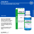 Prevest Dental Chlor X 2% Chlorhexidine Solution For Final Irrigation During Chemo-Mechanical Preparation of Root Canals 100 ml/500ml. 