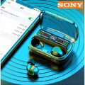 【Ready Stock+FREE Shipping+COD】Sony M100 Colorful Three-dimensional Fingerprint Sound Quality Portable Led Digital Display Small Wireless Touch Bluetooth Earphone. 