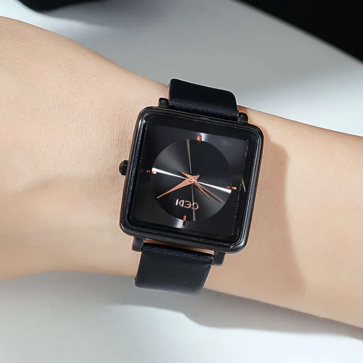 GEDI%20New%20Hot%20Selling%20Square%20Korean%20Style%20Trendy%20Student%20Fashion%20Waterproof%20Belt%20Casual%20Women's%20Watch%20-%20Image%208