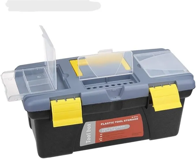 12-inch%20Tool%20Box%20Plastic%20Tool%20Box%20with%20Tray%20and%20Organizers%20Includes%20Removable%203%20Small%20Parts%20Boxes%20-%20Image%205