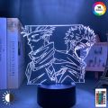 Anime lamp 3d light led colors changing nightlights JJujutsu Kaisenn  lamp lighting for bedroom cartoon comics light home decor. 