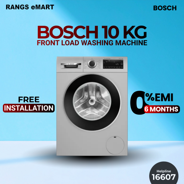BOSCH Official WGA254ZSIN 10 KG Fully Automatic Front Load Washing Machine with Free Delivery