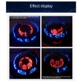 Dual Spherical Rotating LED Kit Color Clock Display Remote Control Microcontroller DIY Electronic with Downloader Easy to Use.