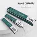 Fingernail & Toenail Clippers Set Stainless Steel Nail Clippers Set for Thick Nails with Catcher no Splash Set of 4 Sharp Nail Cutter for Women,Men,Seniors and Kids with Iron Case for Gift. 