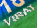 IPL Royal Challengers Bangalore Green Jersey 2024 With Virat 18 Name Number. 