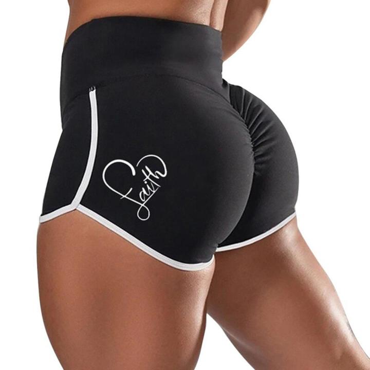 Women Sports Bike Cycling Shorts Short Leggings Print Stretch Butt Lifting Yoga Shorts Fitness Jogging Workout Shorts