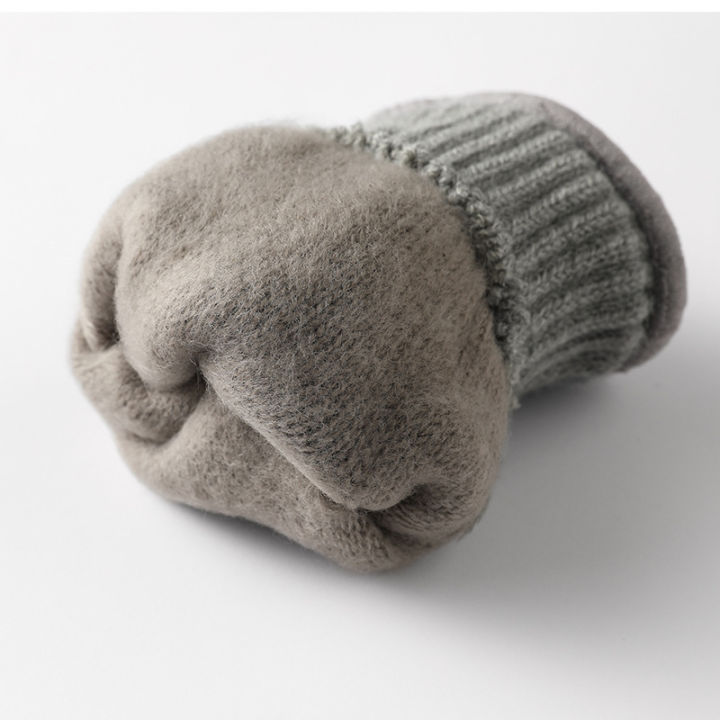 Direct%20Supply%20Men's%20Knitted%20Gloves%20Autumn%20and%20Winter%20Warm%20Double-Layer%20Fleece-Lined%20Thickened%20Mountain%20Climbing%20Biking%20Touch%20Screen%20Gloves%20-%20Image%204