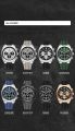 NAVIFORCE NF8080 Men's Multifunctional Chronograph Fashion Watch Luminous Hands 3ATM Waterproof Silicone Strap Men's Quartz Watch.