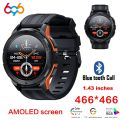 C25 Smart Watches For Men AMOLED Screen 1.43 1ATM Waterproof Heart Rate Monitor Sports Smartwatch Blue Tooth Call Women Fitness. 