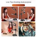 Phone Holder Ring Lamp Retractable Stand Light LED Selfie Ring Light Professional Desk Lamp For Nail Live Broadcast Photography. 