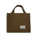 Corduroy ladies handbags new trend single shoulder bag solid color buckle messenger bag small square bag Christmas Gift.