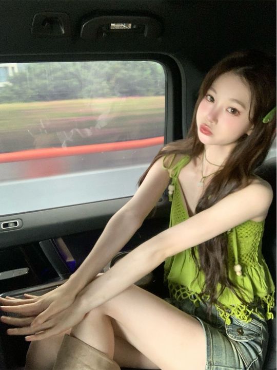 THETURE%20Creative%20Daytime%20Dish%20Sling%20Draping%20Effect%20Dress%20Women's%20Summer%20Design%20Sense%20Seaside%20Vacation%20Skirt%20-%20Image%203