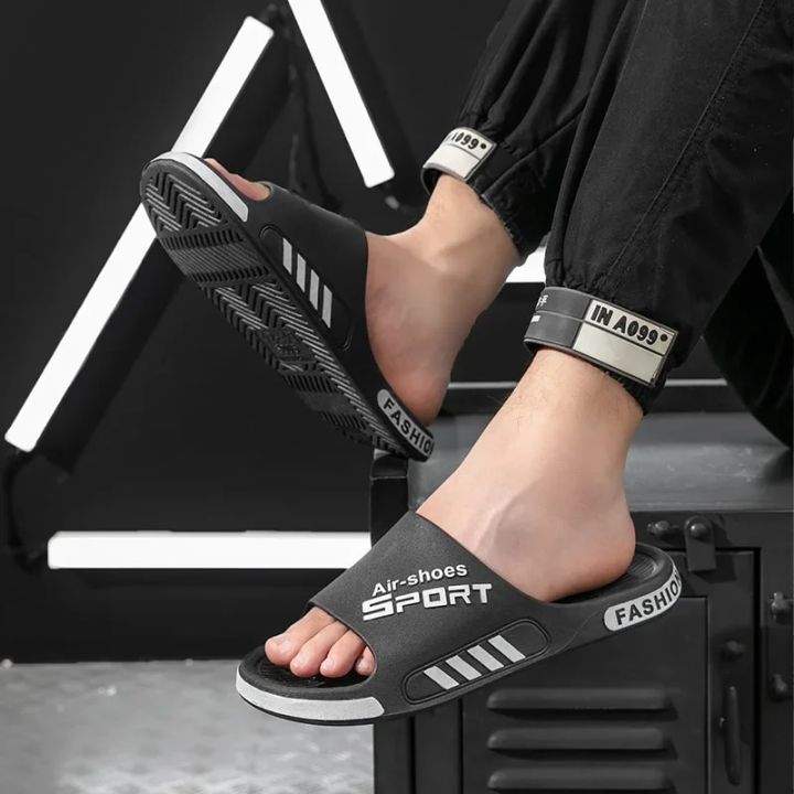 2024%20New%20Fashion%20Men's%20Slippers%20PVC%20Soft%20Sole%20Non-slip%20Slides%20Casual%20Outdoor%20Beach%20Flip%20Flops%20Home%20Bathroom%20Couples%20Slippers%20-%20Image%206