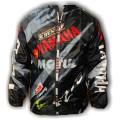 New Design Yamaha Dust Coat or Windbreaker For Motorcycle biker. Black. 