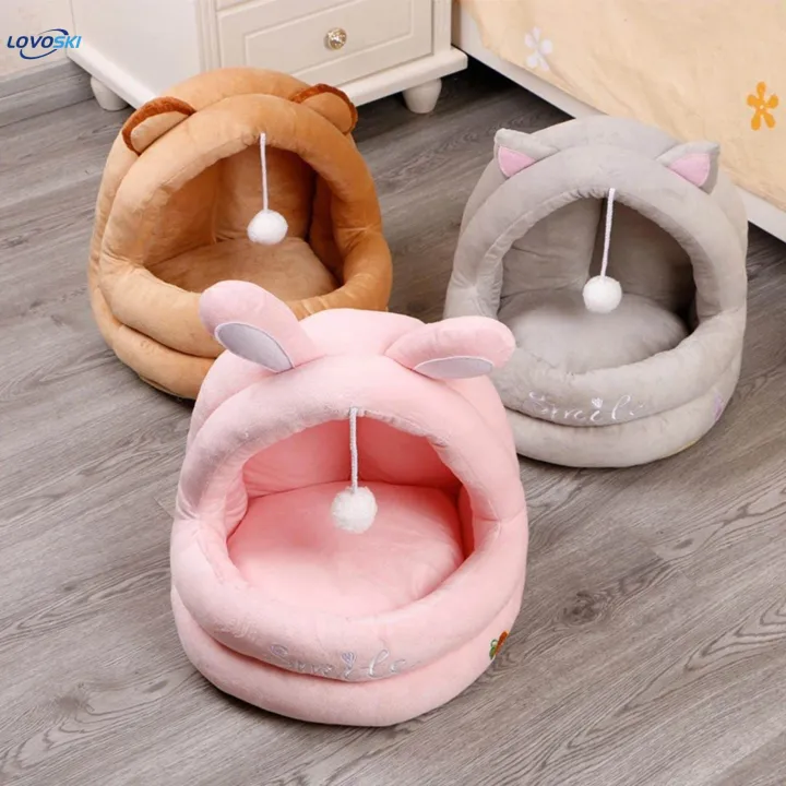 Lovely%20Cat%20Nest%20Comfortable%20Universal%20Cat%20Bed%20House%20for%20Cats%20and%20Small%20Dogs%20S%20Pink%20-%20Image%202