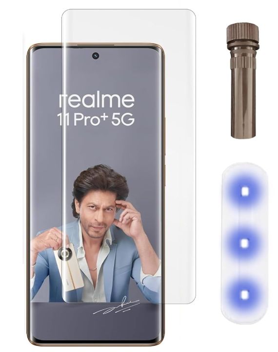 Realme 11 Pro Plus 5G Mossily Full HD Curved Edge Liquid UV Tempered Glass Screen Protector