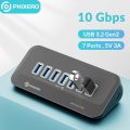 PHIXERO USB 3.2 Docking Station Hub Type C 10Gbps Splitter Switch Dock Multi Port Socket USB-A Gen2 for Surface Mac Laptop 3.0. 