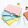 AHOUR Business Filing Clip Office Supplies Binder A4 File Folders Carpetas Portable File Organizer Large Document Holder Archivador Bill Folder/Multicolor.