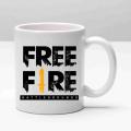 Free-Fire Beautiful Design White Ceramic Coffee Mug,Gift for Friend- INTE-4128.