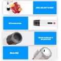 Handheld Vacuum Sealer Machine Portable USB Charging Cordless 2-in-1 Manual Handheld Vacuum Pump with 5pcs Sous Vide Bags for Food Storage and Preservation BPA-Free. 
