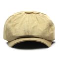 Solid Cotton Newsboy Caps Men Flat Peaked Cap Women Painter Beret Hats 30. 