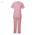 Nursing Scrubs Uniform Solid Color Multi Pockets Stretch for Nursing. 