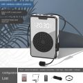Wireless Voice Amplifier Bluetooth Microphone Speaker with Microphone Headset,For Tour Guide-Black.