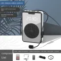 Wireless Voice Amplifier Bluetooth Microphone Speaker with Microphone Headset,For Tour Guide-Black. 