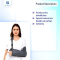 Taiba Arm Sling Pouch For Fracture Support For Arm Movement For Men & Women Immobilization Support for both hand. 