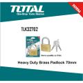 TOTAL Brass Padlock 70mm (Heavy Duty) TLK32702.