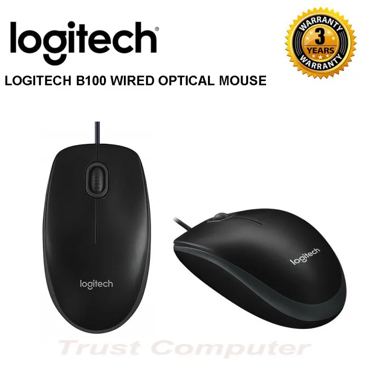 Logitech%20B100%20Wired%20USB%20Mouse,%203-Buttons,%20Optical%20Tracking,%20Ambidextrous%20PC%20/%20Mac%20/%20Laptop%20-%20Black%20-%20Mouse%20-%20Image%202