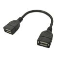 USB Extension Cable USB 2.0 Type A Female to A Female Coupler Connector F/F Converter 0.1M.