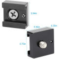 Cold Shoe Mount Aluminum with 1/4 Thread for Camera Cage Flash(2 PCS).