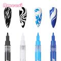 Ameesi Nail Polish Pens Vivid Color Nail 3D Abstract Lines Fine Details Drawing Pen. 