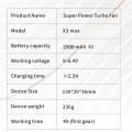 X3 MINI Turbo Jet Fan 130000RPM Wind Speed 52M/S Brushless Motor Handheld Portable Electric Blower.