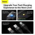 Baseus 3 in 1 USB Type C Cable 100W Fast Charging Data Cable for iPhone 13 Pro Phone Charger for Xiaomi Samsung Micro USB Cable. 