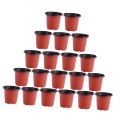 3.5Inchi(15pcs)Two-color flower pot PP soft plastic nursery home gardening succulent flower pot 15 pcs.