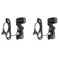 1.8m Cable Cord Light Bulb Stand E26 / E27 AC Socket Lamp Holder with Umbrella Holder Photography Light Bulb Mount for Photo. 