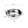 Chinese Hot Pot Kitchen Cookware Cooker Pot with Lid Easy to Clean Stockpot Hot Pot Pan for 30cm. 