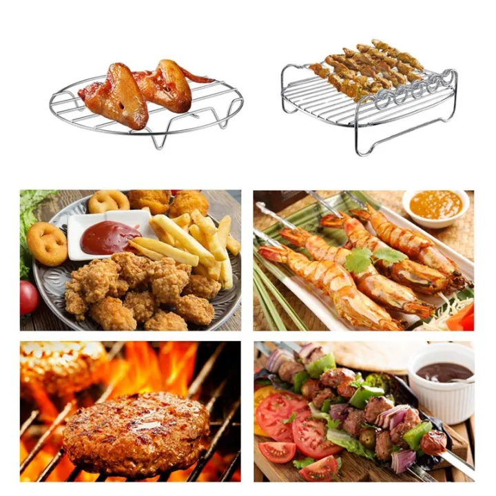 2%20Pcs%20Air%20Fryer%20Accessories%20Air%20Fryer%20Rack%20Set%20Multi-Purpose%20Double%20-%20Image%204
