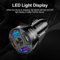 đ PD20W 4-Port Car Charger | QC3.0 + Type-C Fast Charging | 12V/24V | For All Phones & Devices.